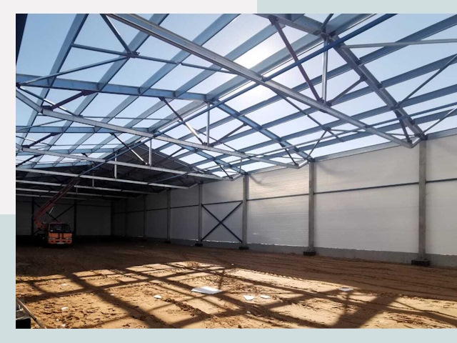 Строительство сенохранилищ в Городце