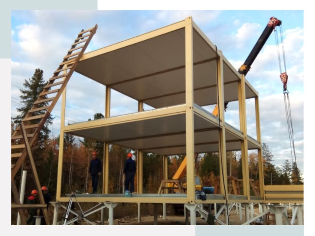 Строительство модульных здания Городец