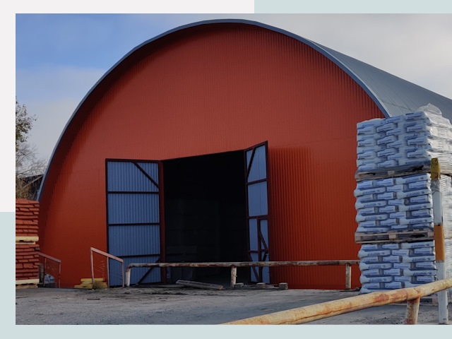 Полукруглые ангары по цене от 607 руб. в Городец